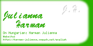 julianna harman business card